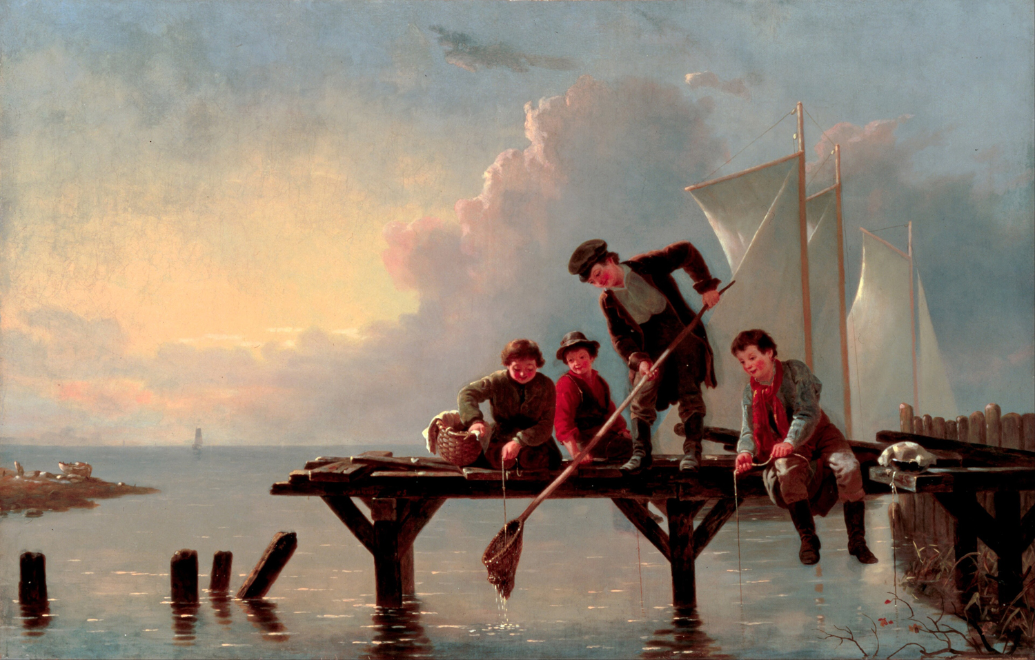 Boys Crabbing, 1855