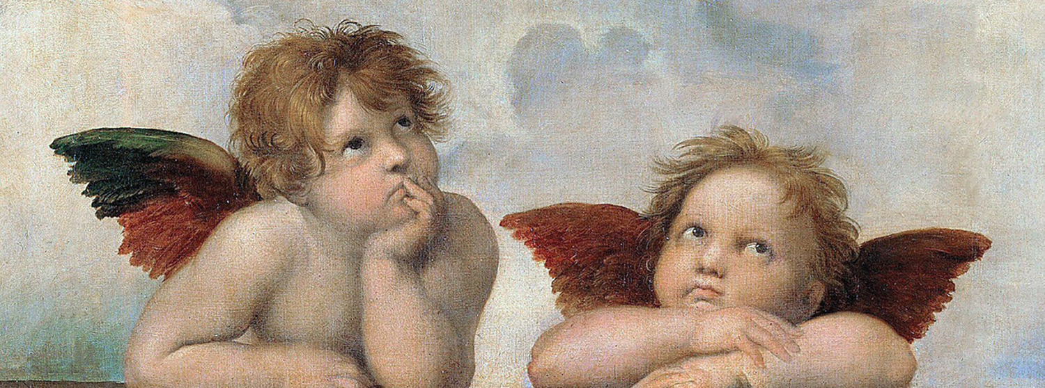Putti, 1512  (detail from the Sistine Madonna)