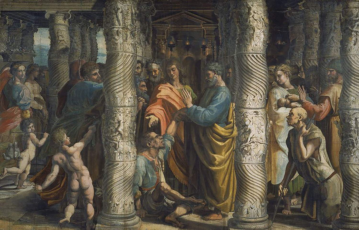 The Healing of the Lame Man (Acts 3: 1-8), c. 1515-16