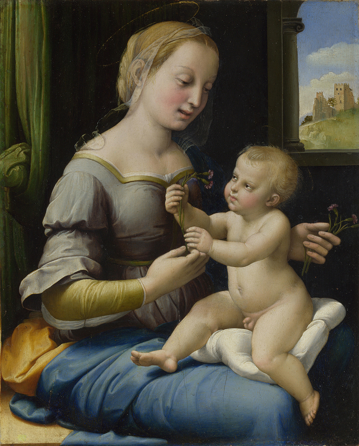 La Madonna dei Garofani (Madonna of the Carnation), c. 1506-07