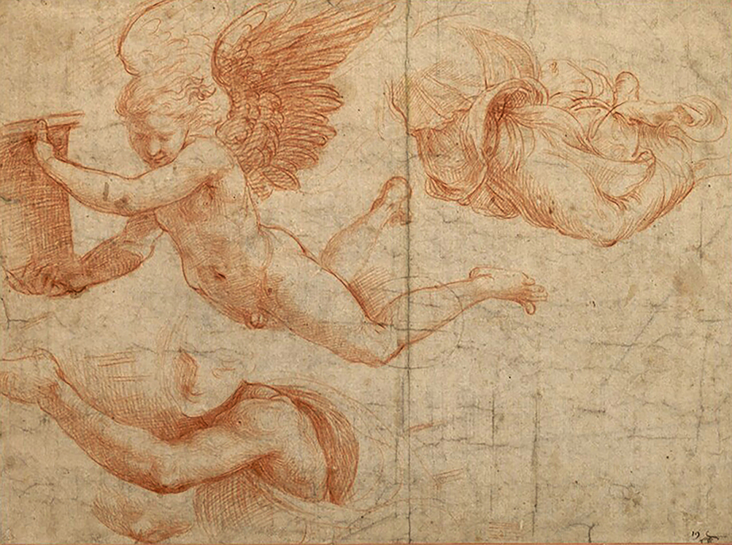 Flying Angel (Study for the Sybelle Fresco, S. Maria della Pace, Rome)