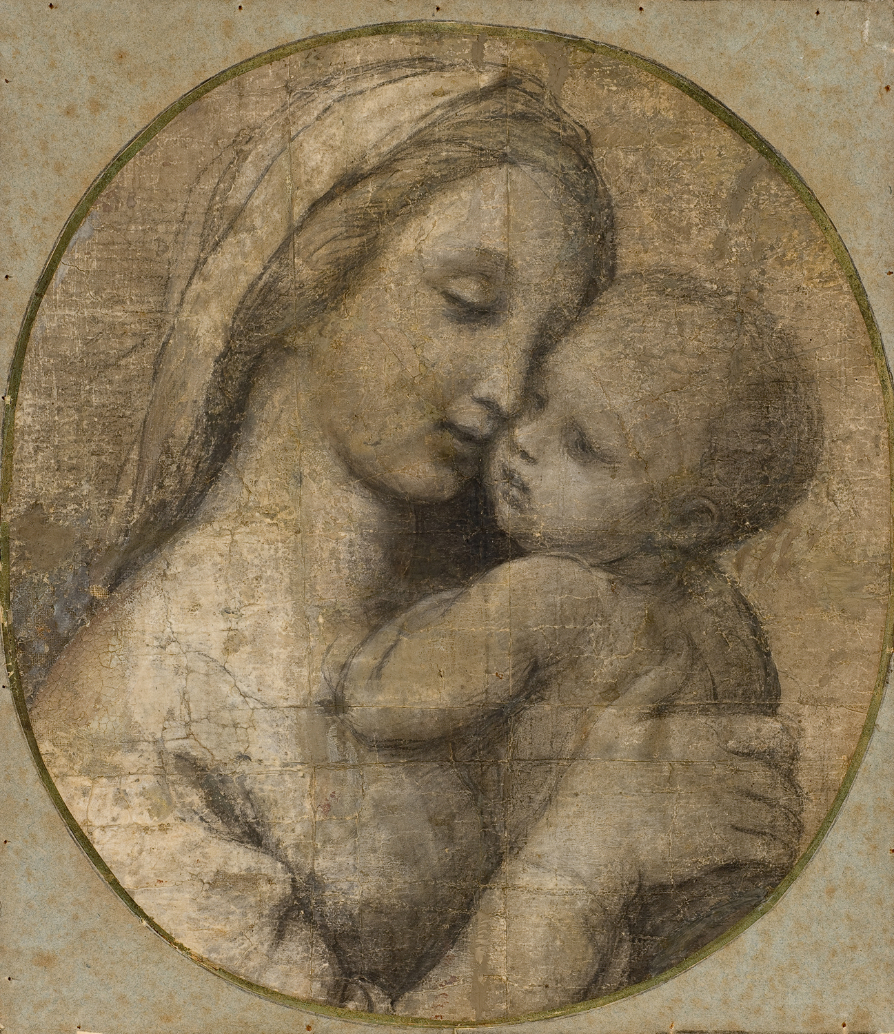 Fragment of the Cartoon for the Tempi Madonna, c. 1508