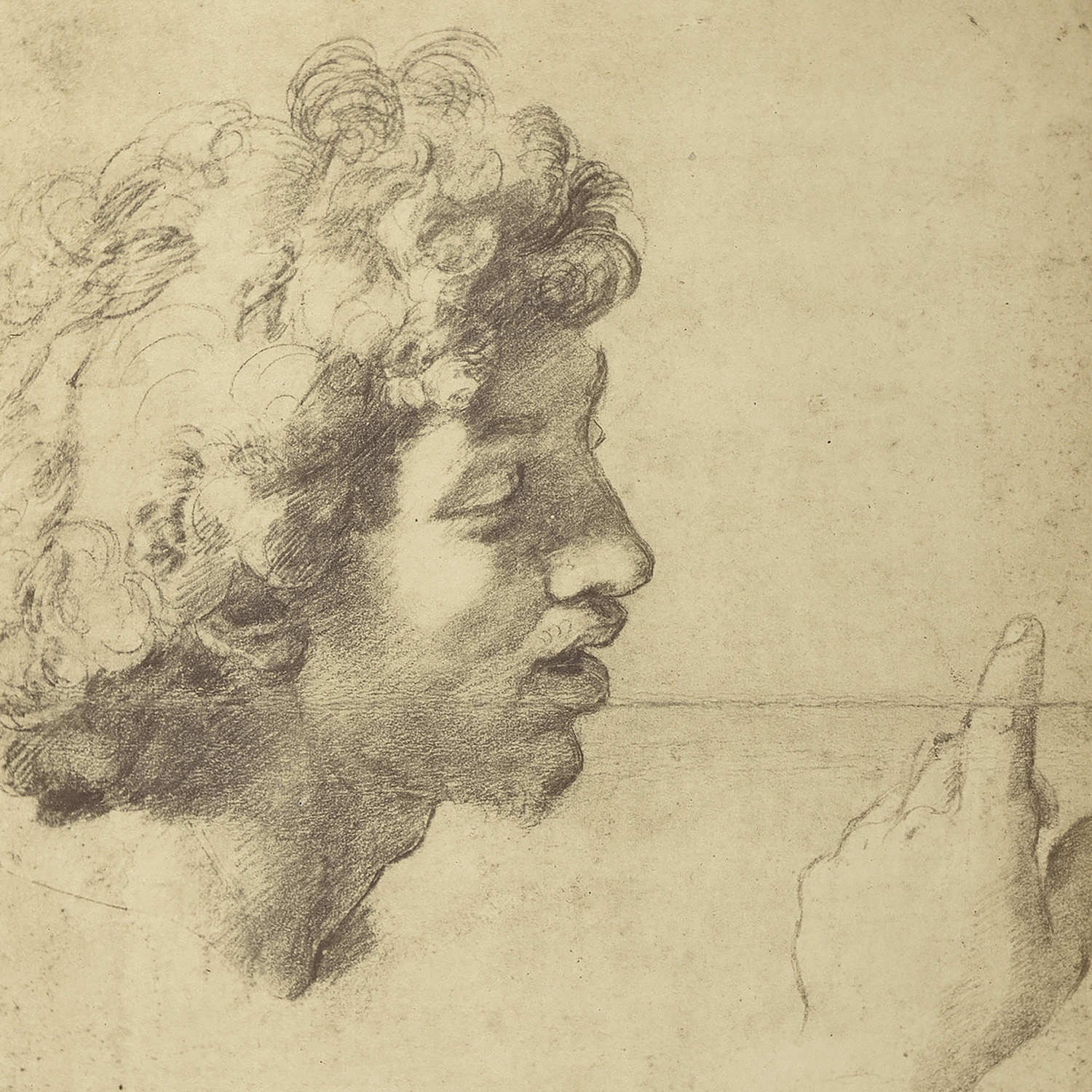 The Head and a Hand of an Apostle for ?The Transfiguration?