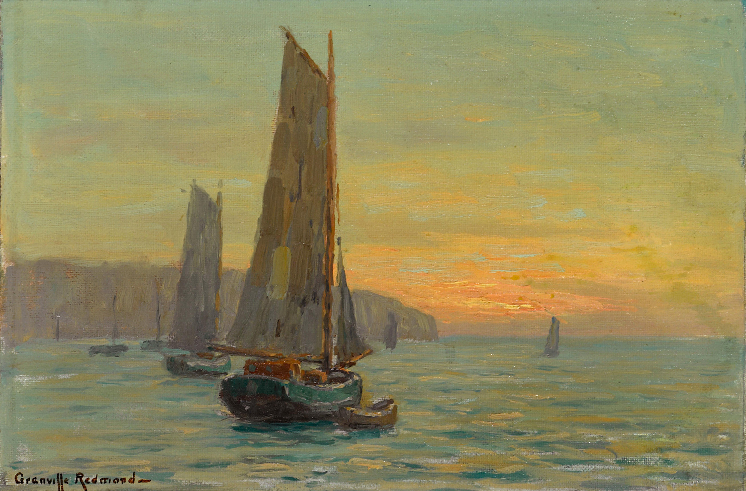 Sailboats at Sunset, 20th century