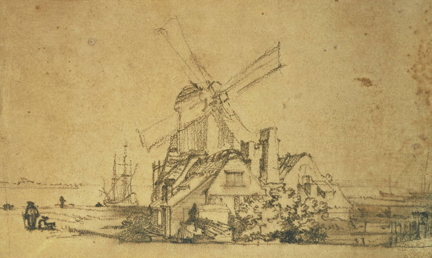Windmill on the Bastion Blauwhoofd in Amsterdam, c. 1640-60
