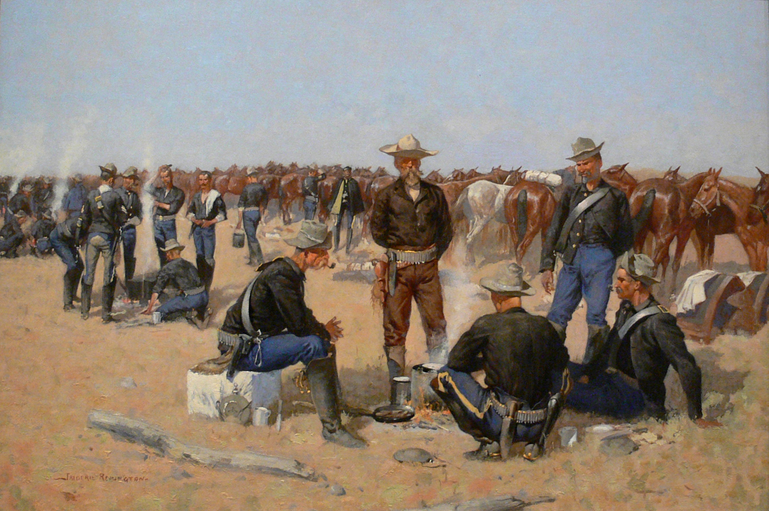 A Cavalryman's Breakfast on the Plains, c. 1892