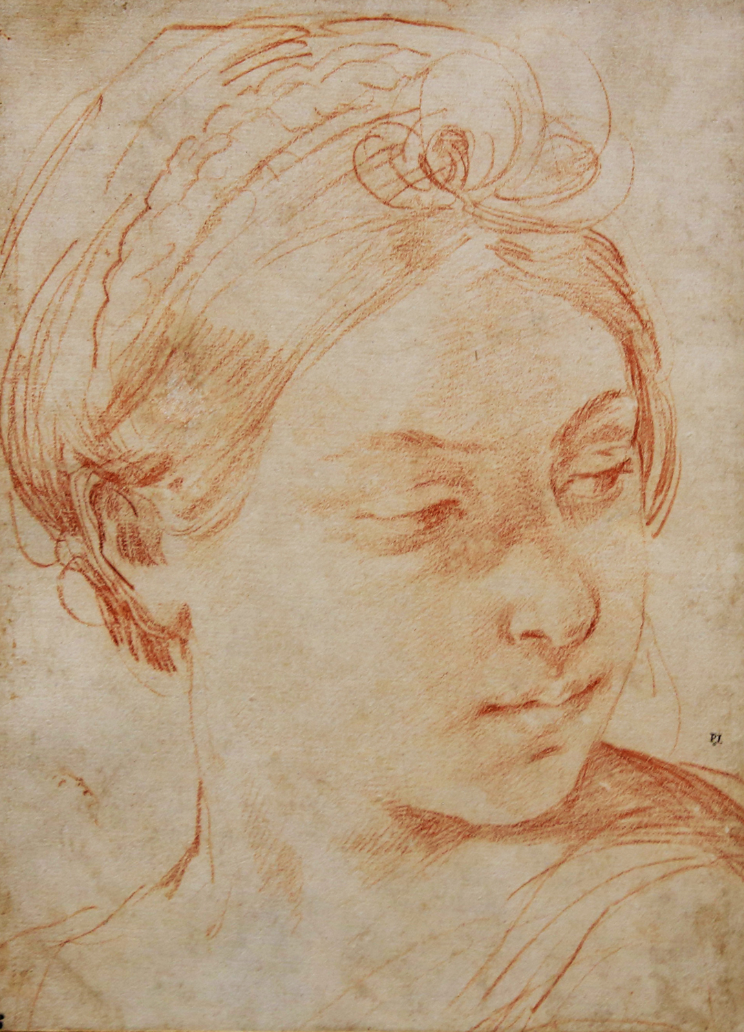 Head Study of a Young Woman, c. 1609-10