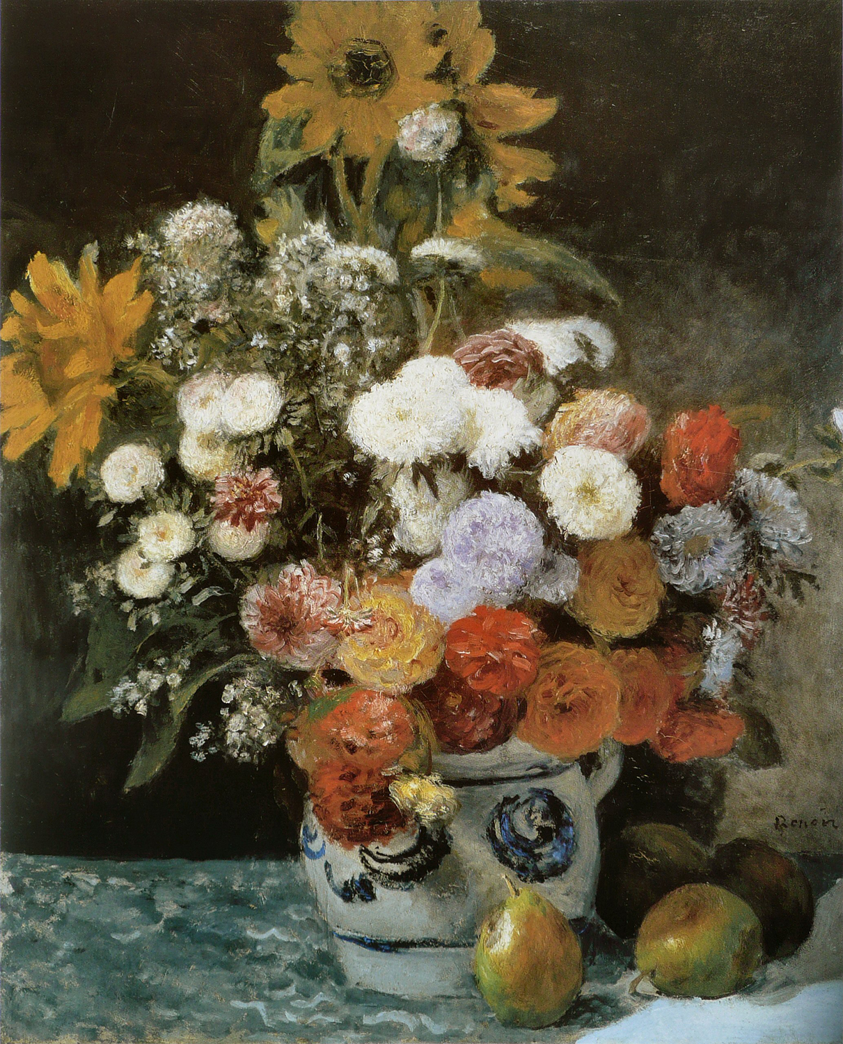 Flowers in an Earthenware Pot, c. 1869