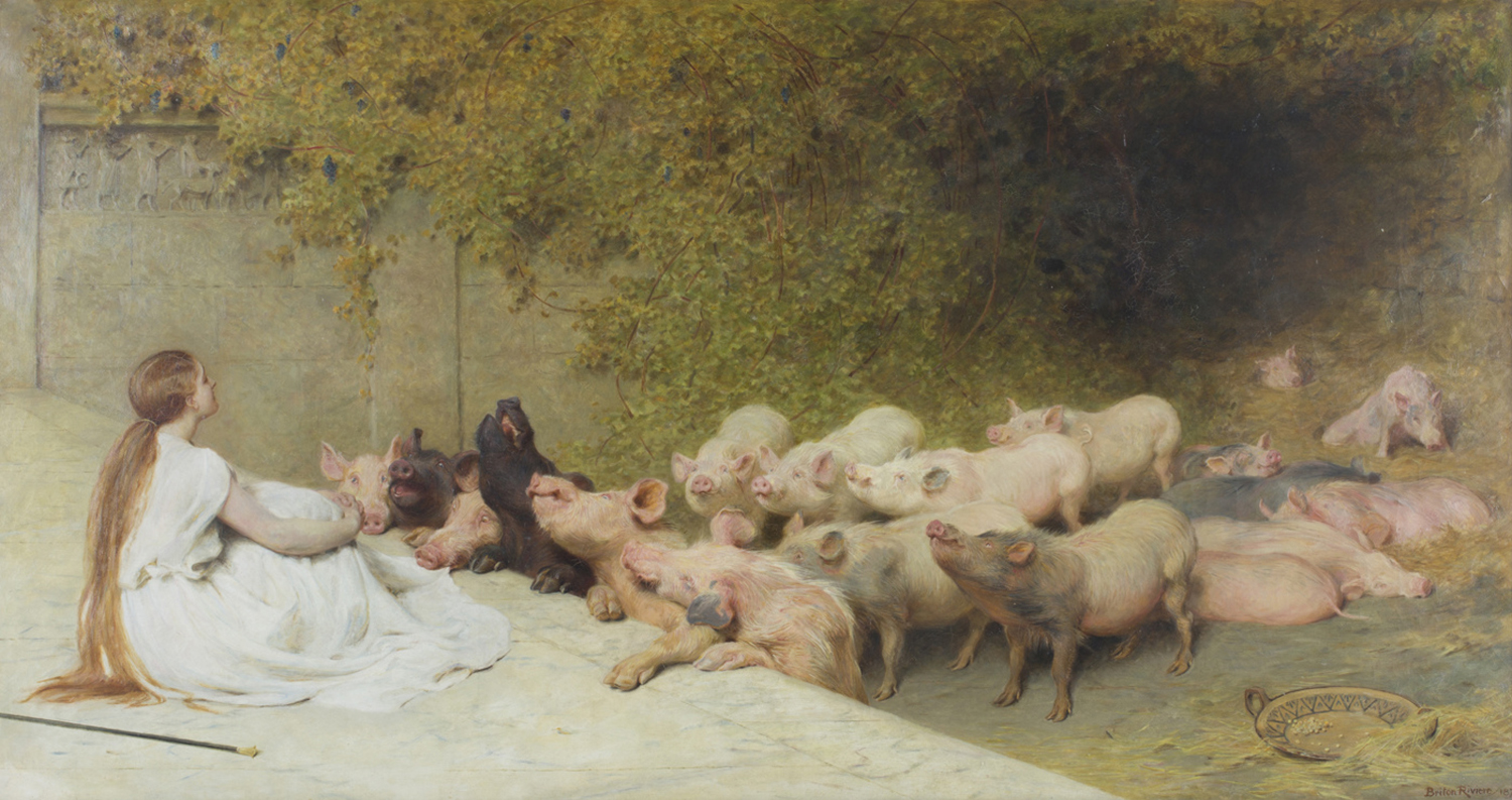 Circe and Her Swine, 1896