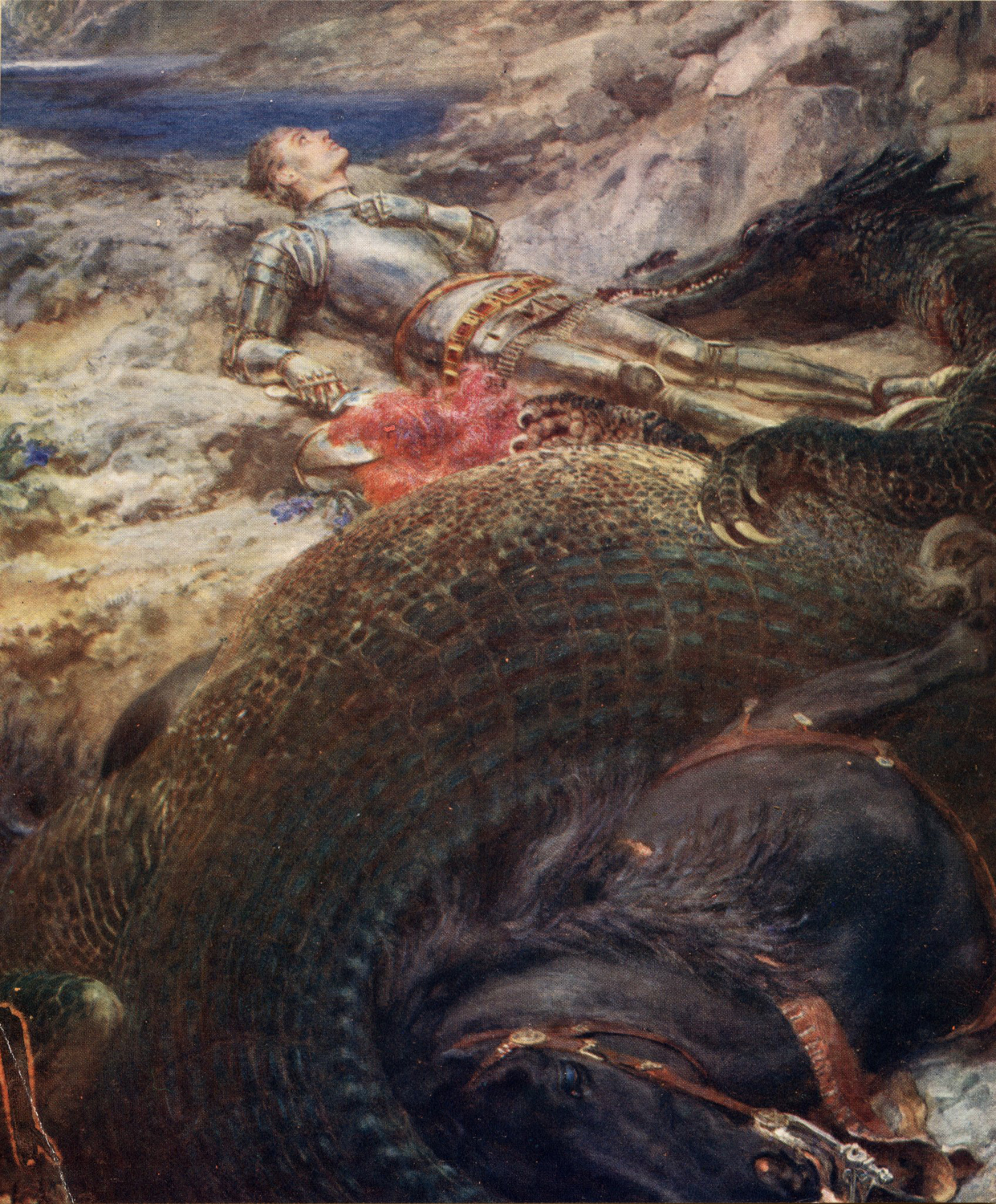 Saint George and the Dragon, c. 1914