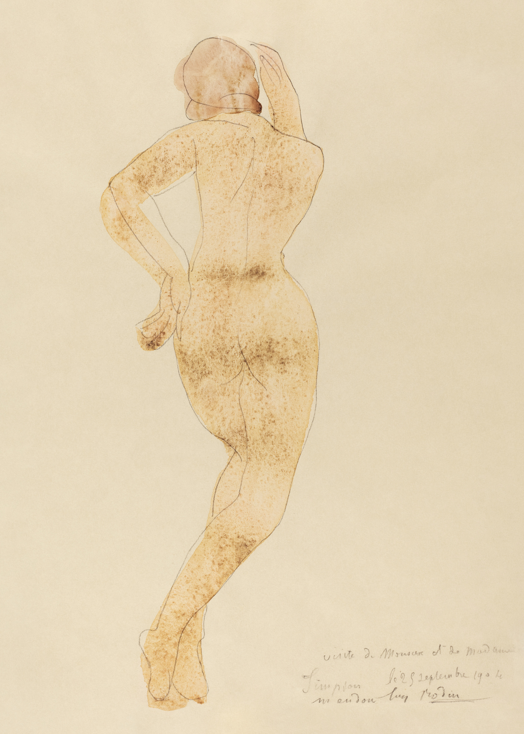 Naked Woman, Rear View, 1904
