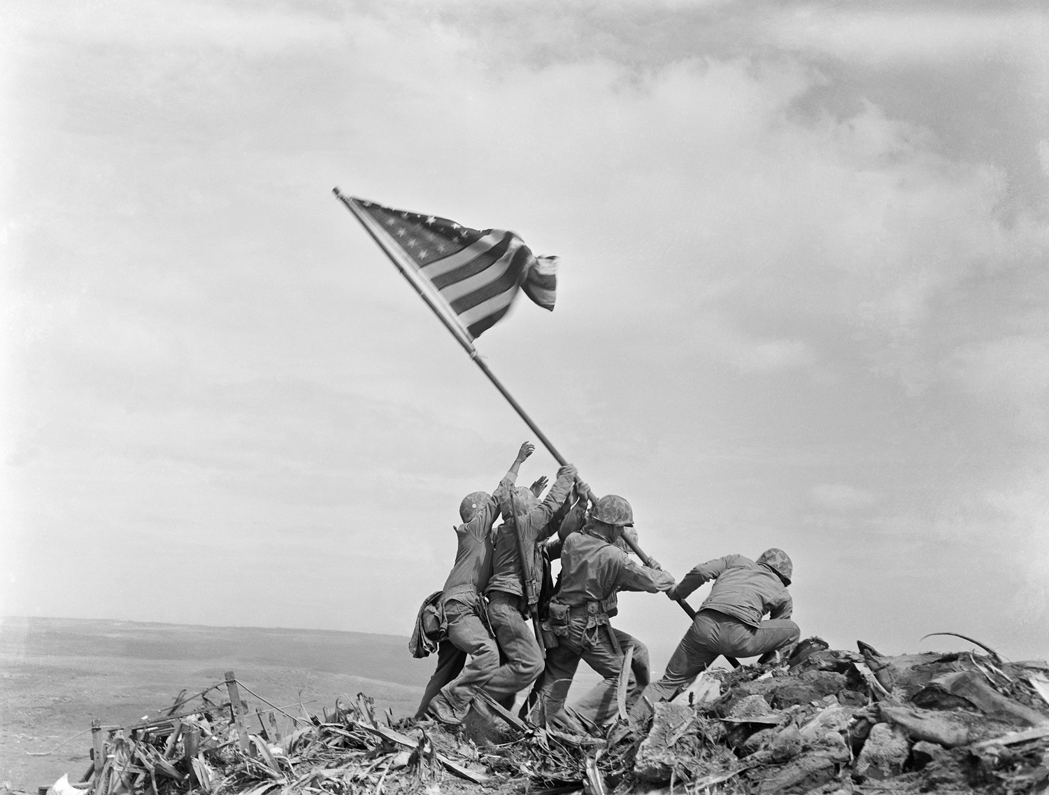 Raising the Flag on Iwa Jima, 1945