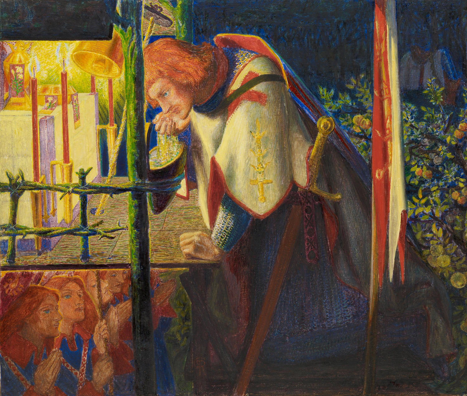 Sir Galahad at the Ruined Chapel, 1867