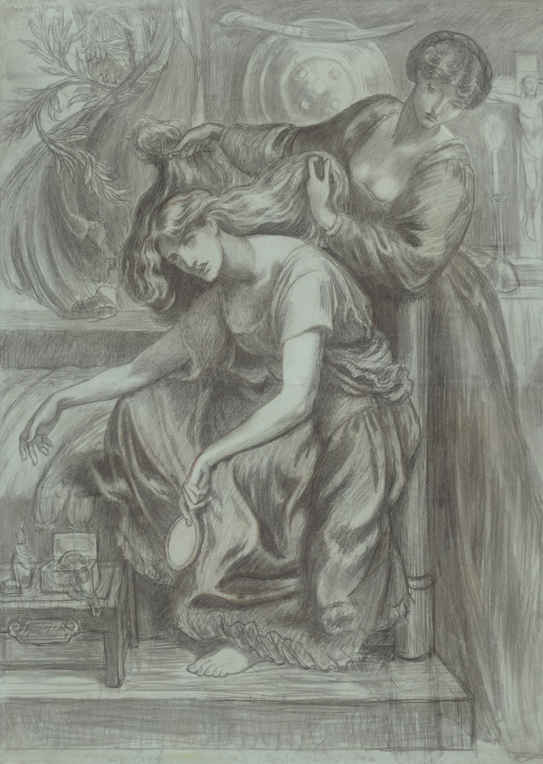Desdemona's Death Song (preparatory drawing), c. 1878-81