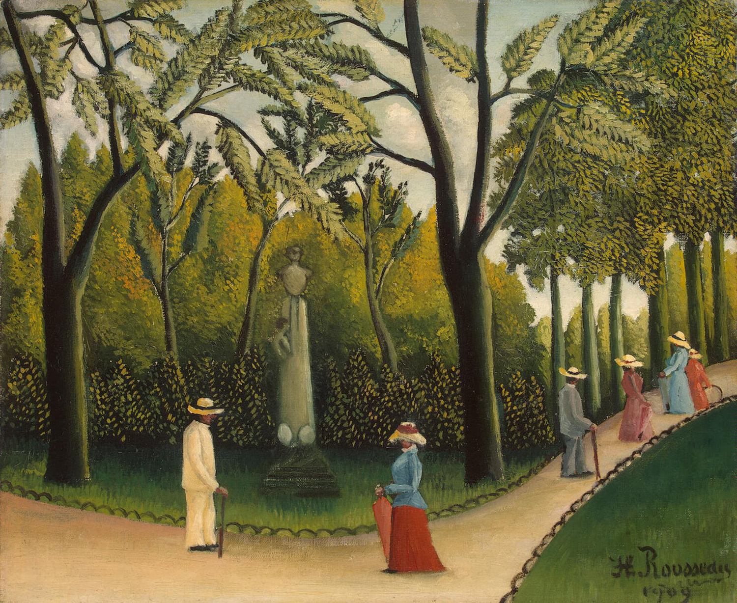 Luxembourg Gardens. Monument to Chopin, 1909