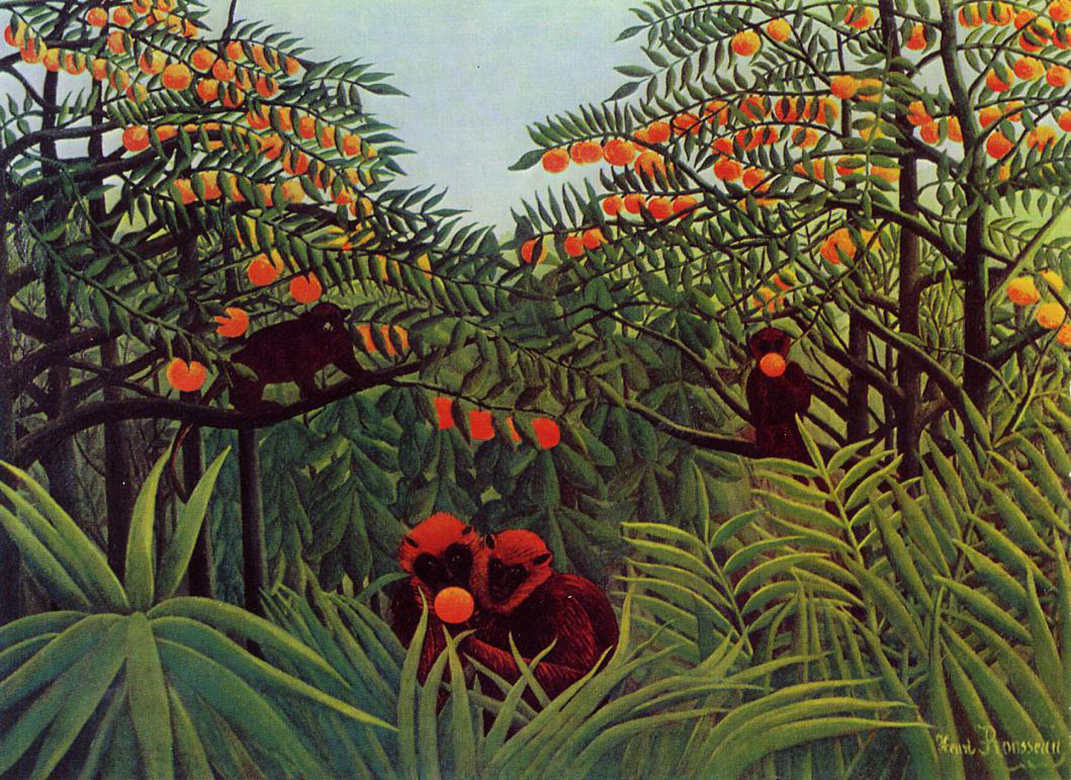 Apes in the Orange Grove, 1910