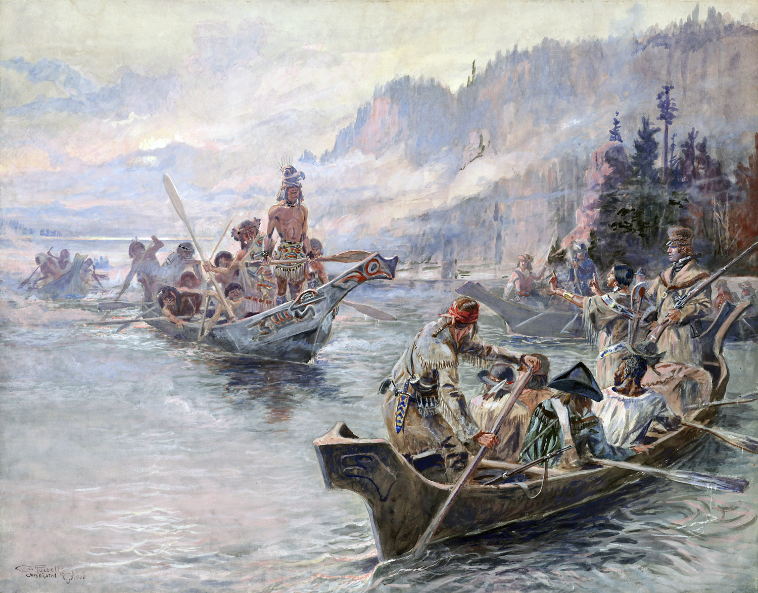 Lewis and Clark on the Lower Colombia, 1905