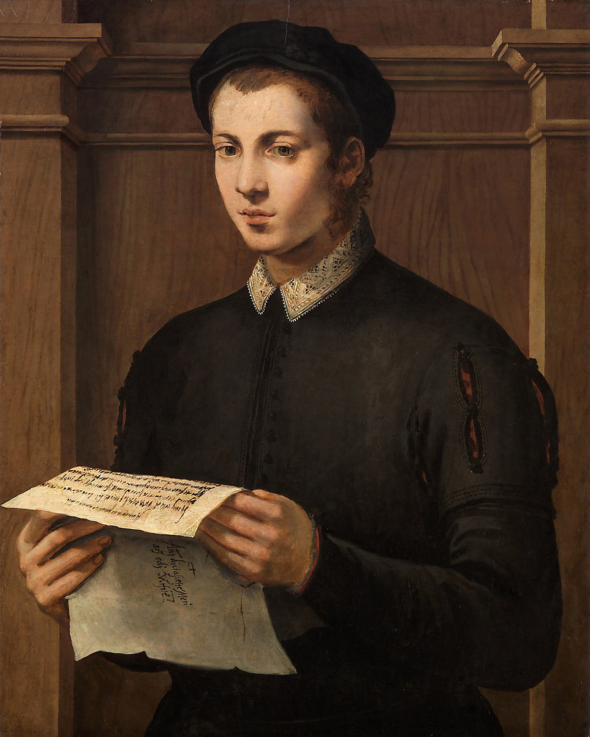 Portrait of a Young Man wuth a Letter, 1570