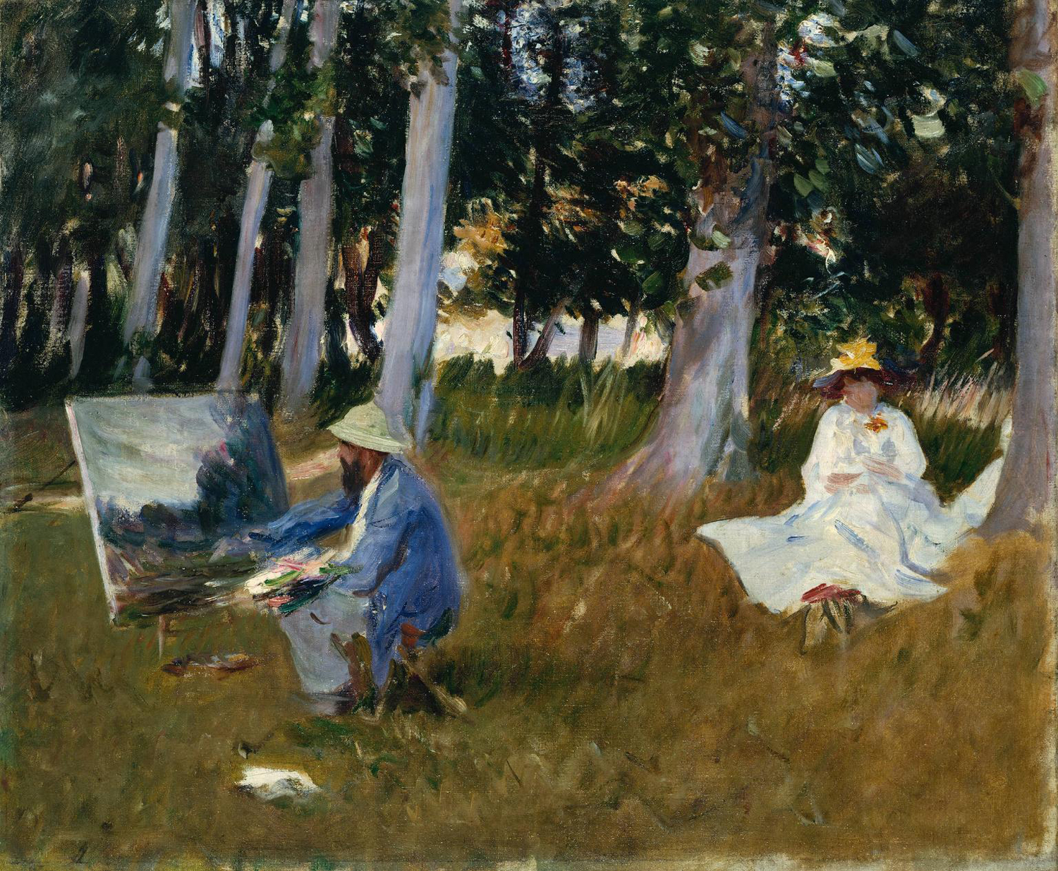Monet Painting, 1885