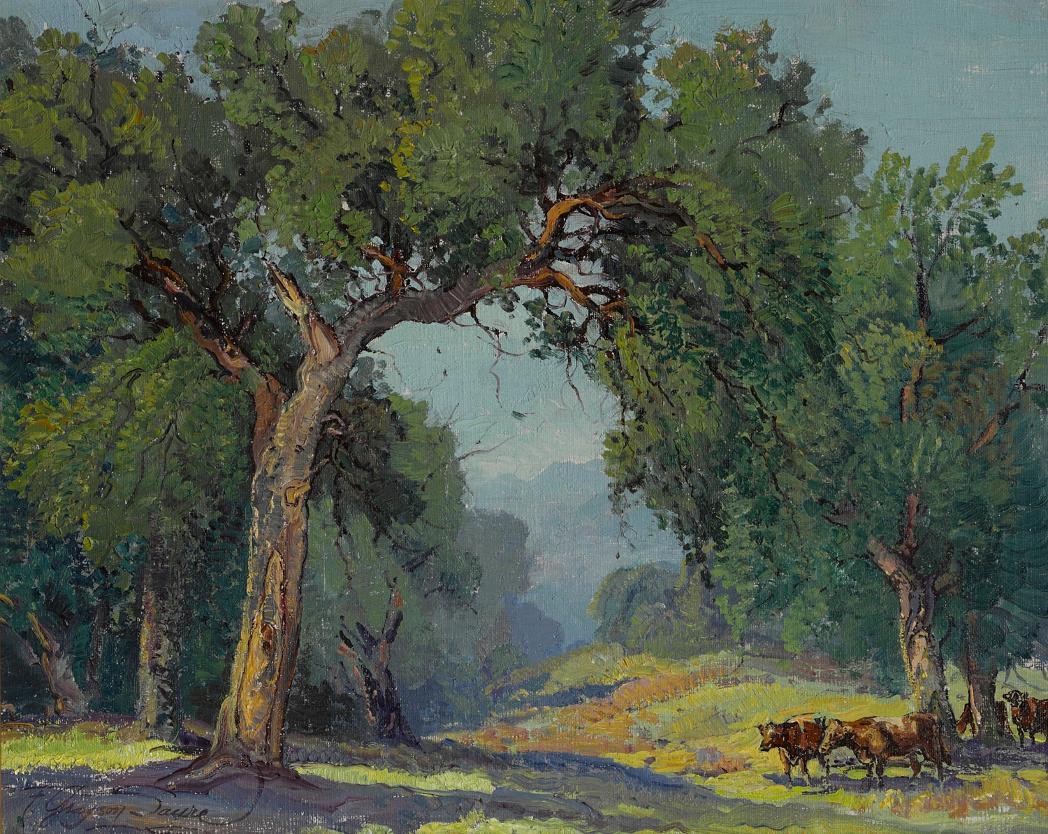 Cattle Under the Trees, 20th century