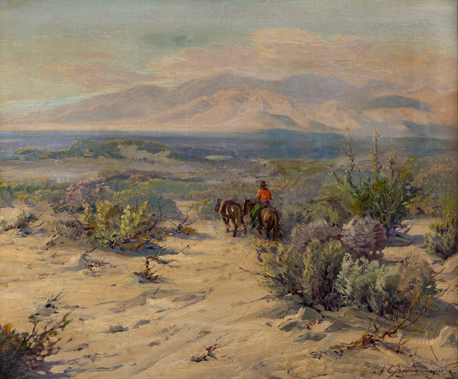 Cowboy in a Desert Landscape, 20th century