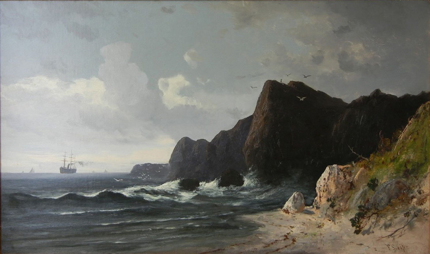 North Heads on the Pacific Coast, California, 19th century