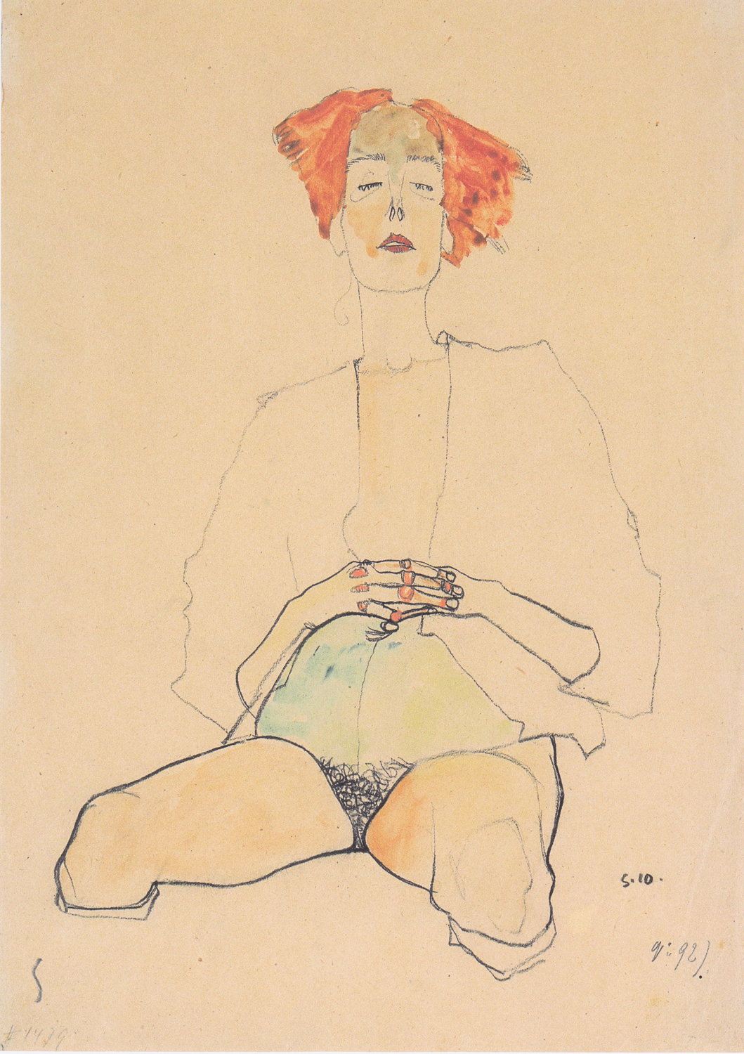 Seated Semi-Nude with Red Hair, 1910