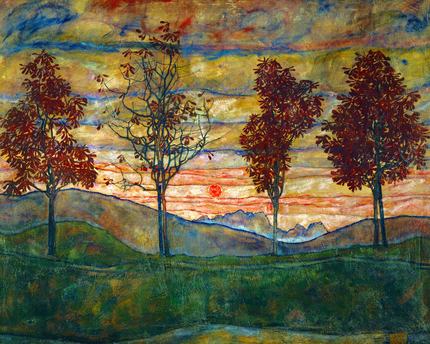 Four Trees, 1917