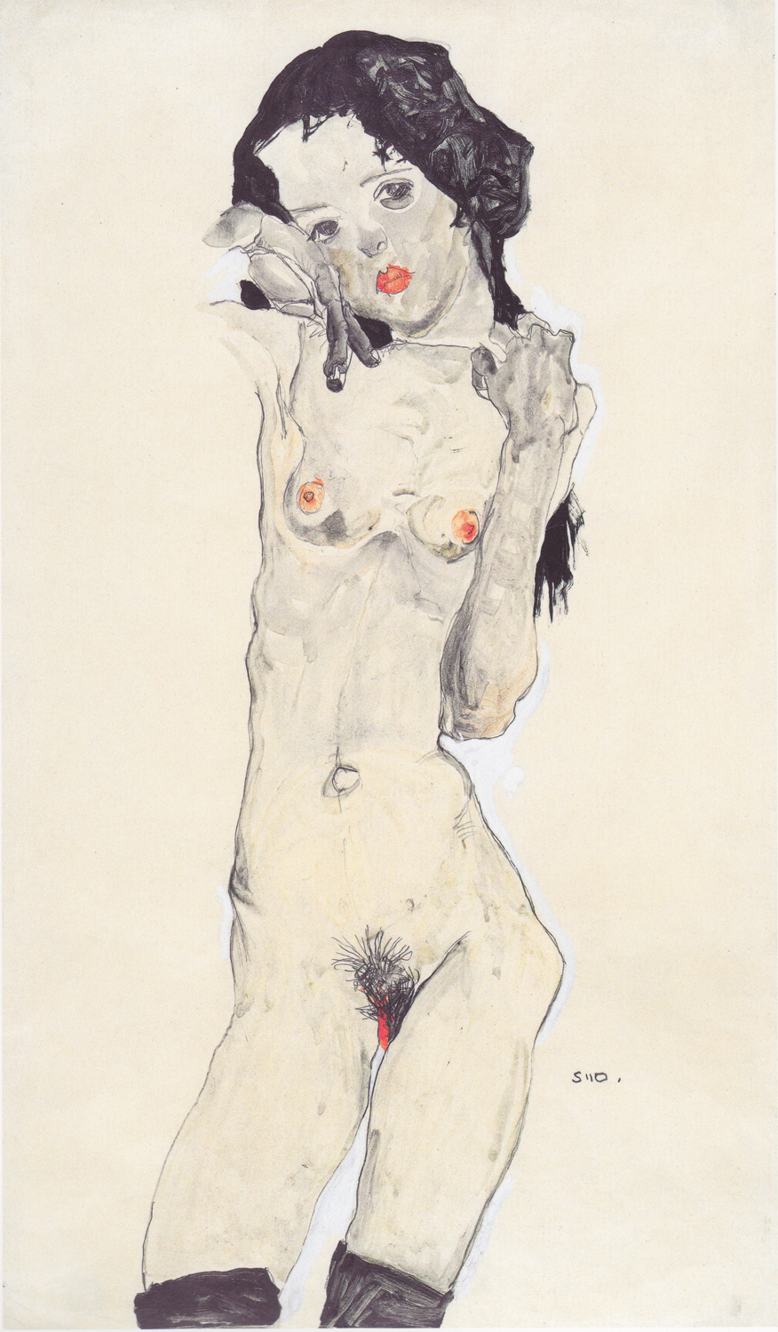 Nude Girl with Black Hair, 1910