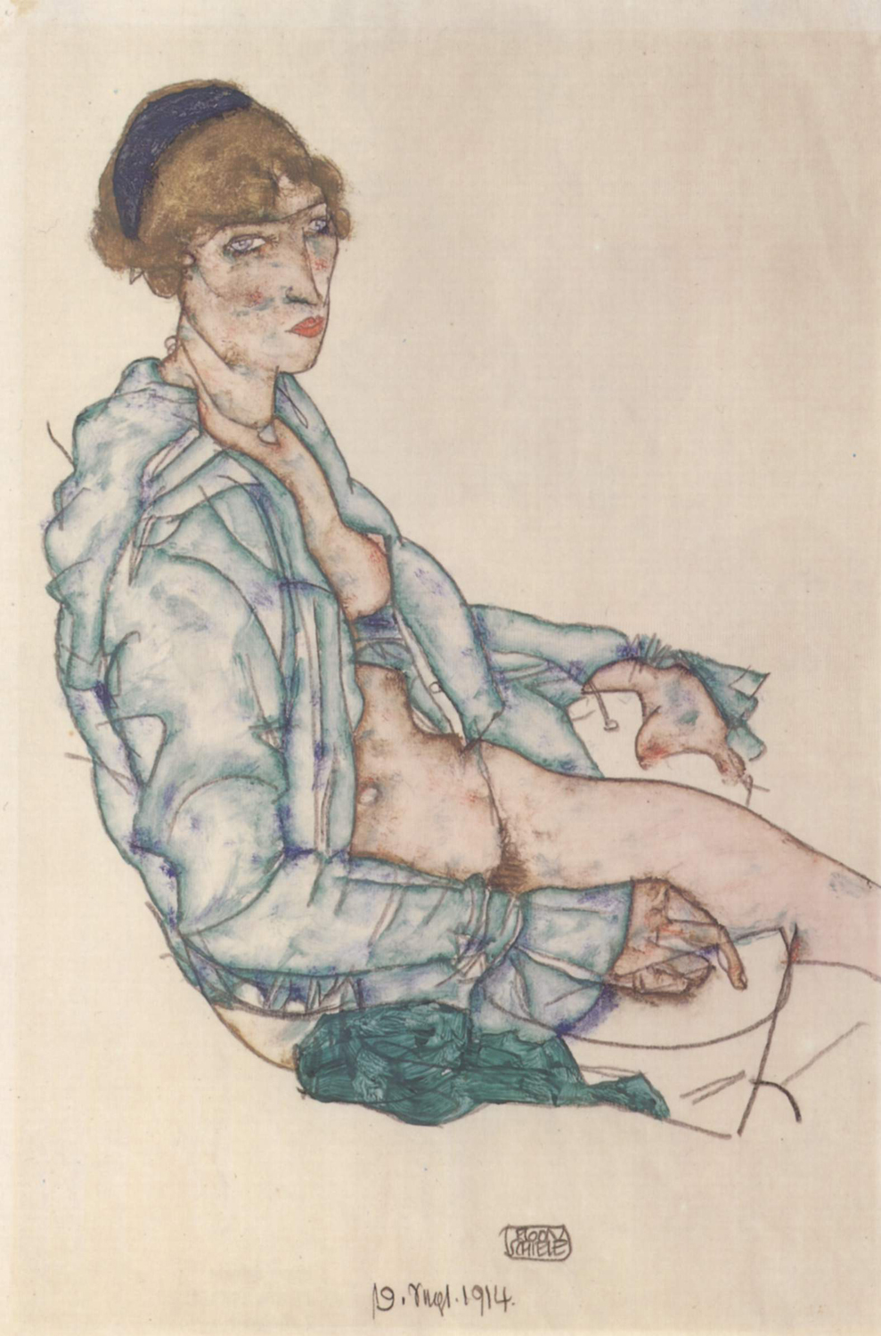 Seated Woman with a Blue Hairband, 1914