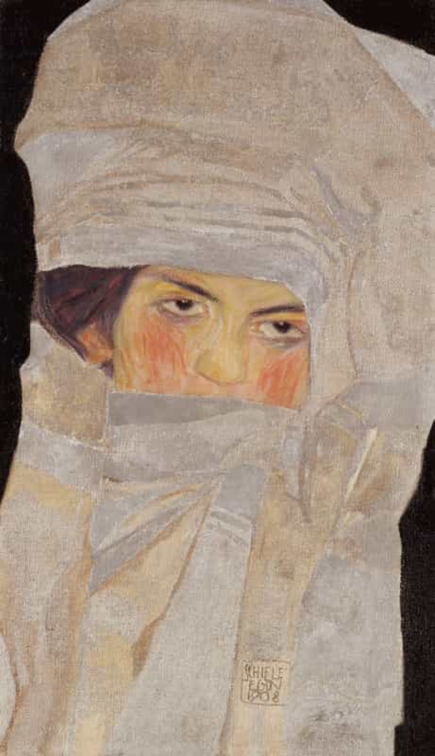 The Artist's Sister, Melanie, with Silver-Colored Scarves, 1908