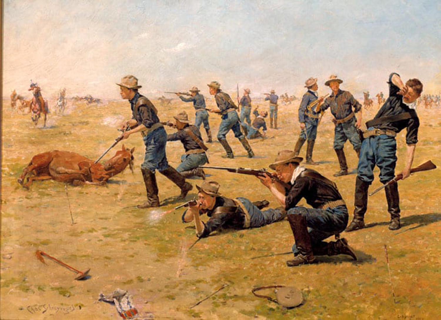 On the Skirmish Line, 1900