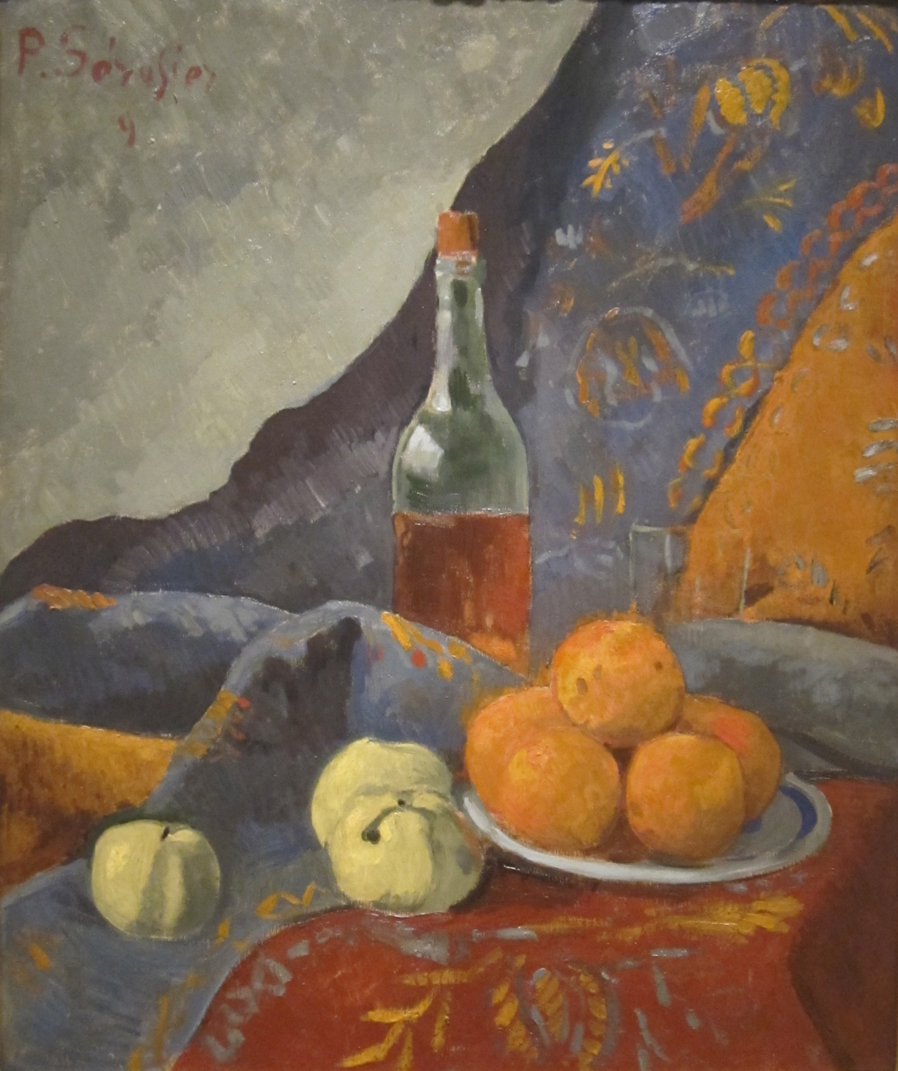 Still Life with Bottle and Fruit, 1909