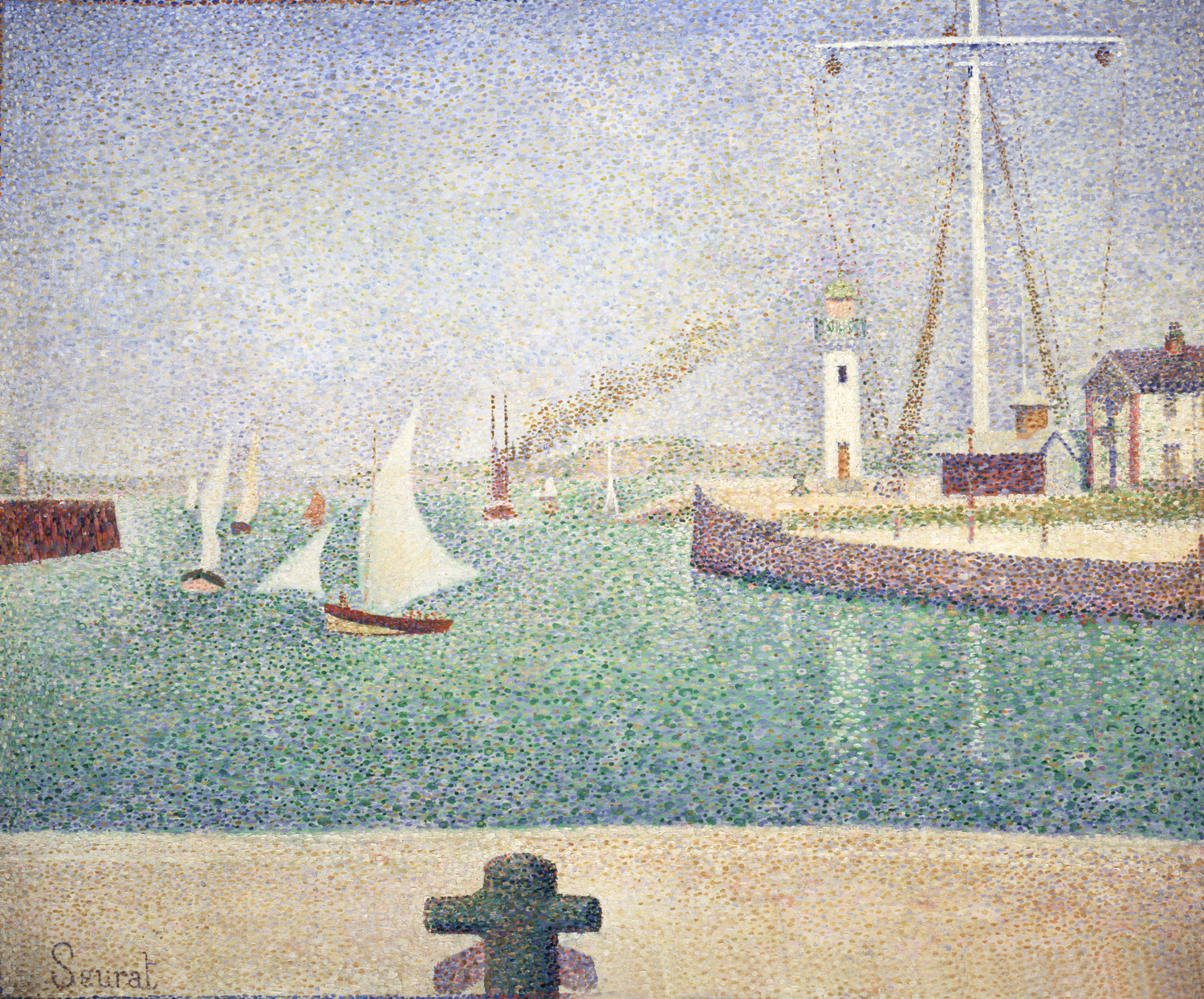 Entrance of The Port of Honfleur, 1886