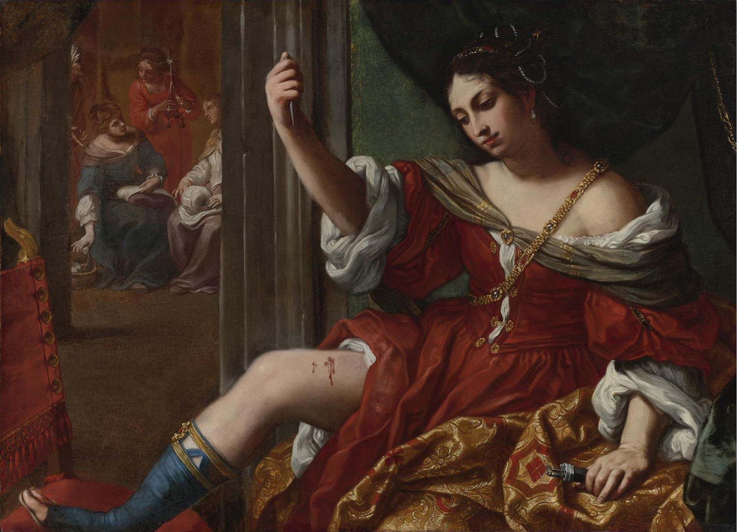 Portia Wounding Her Thigh, 1664