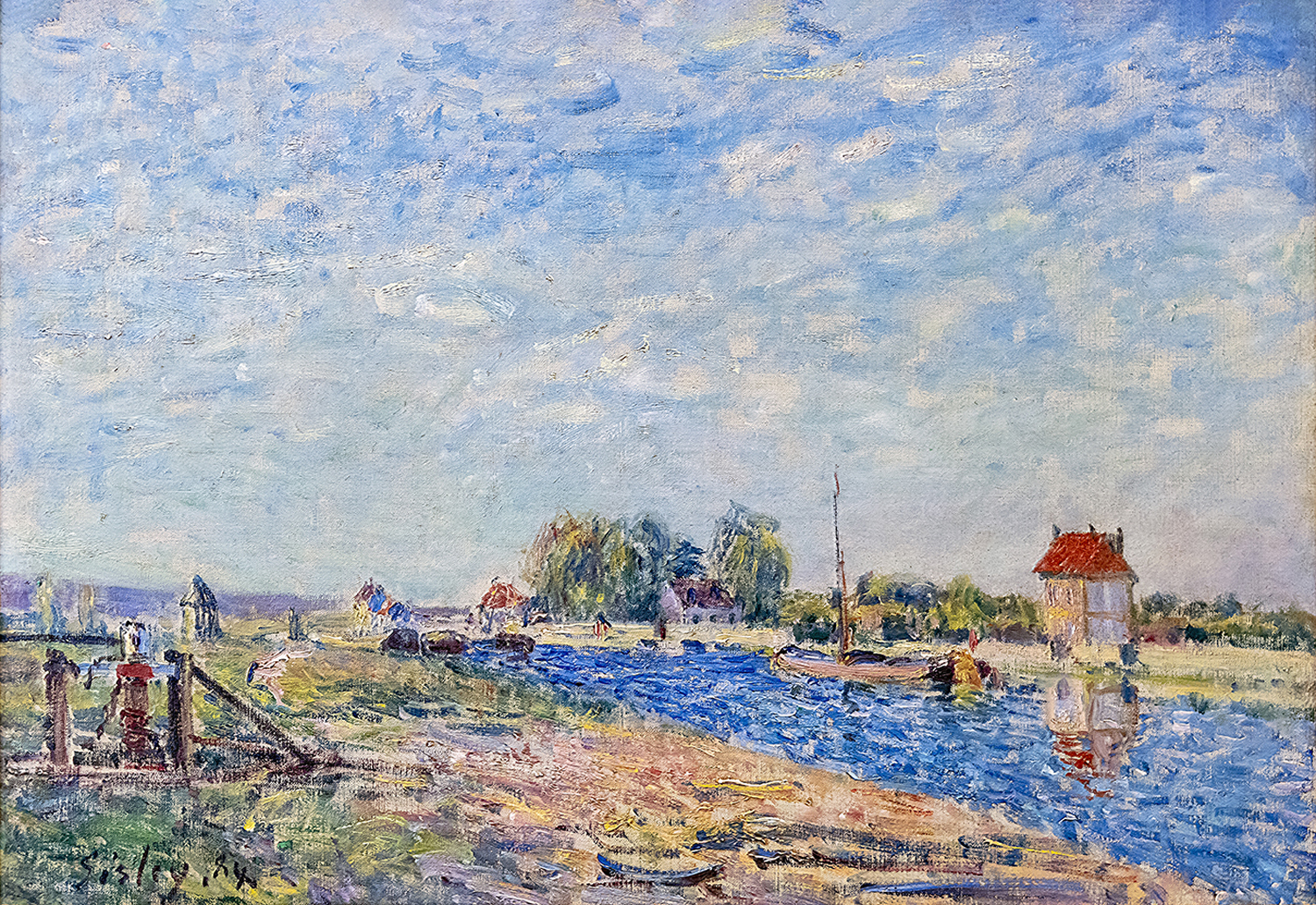 Le Canal de Loing, 1884