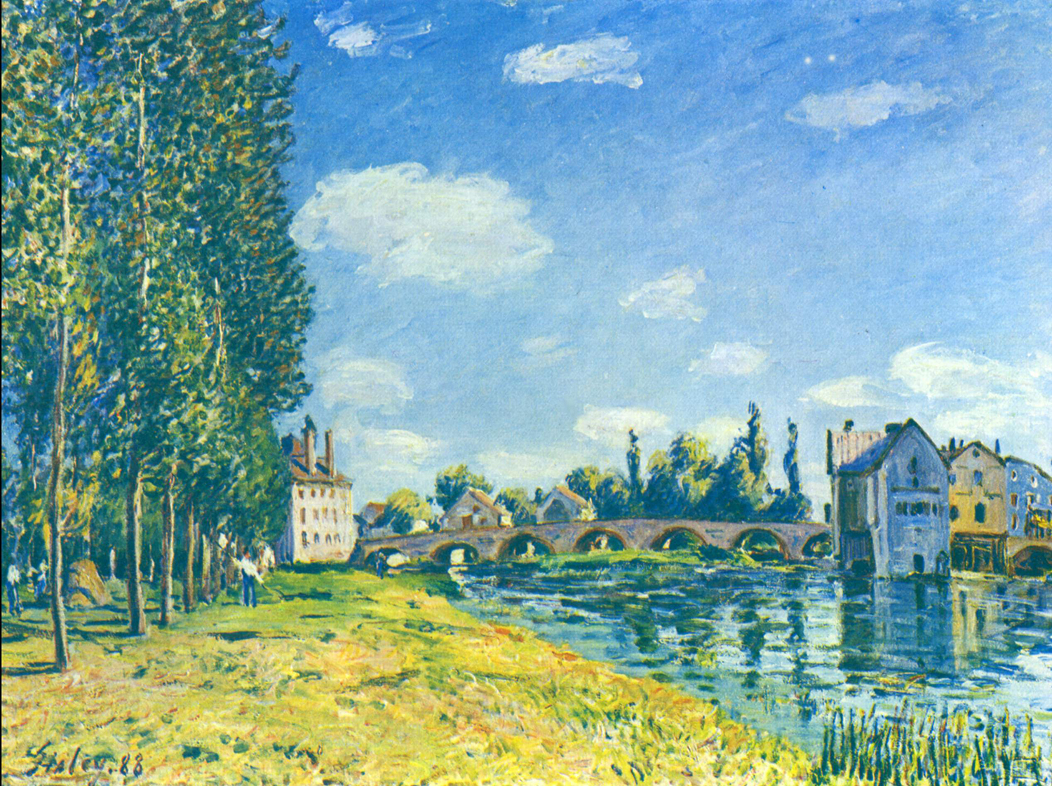 Moret-Bridge in the Summer, 1888