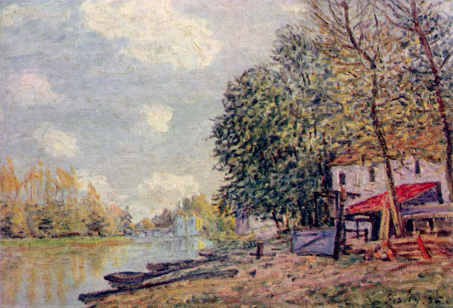 The Loing in Moret, 1888