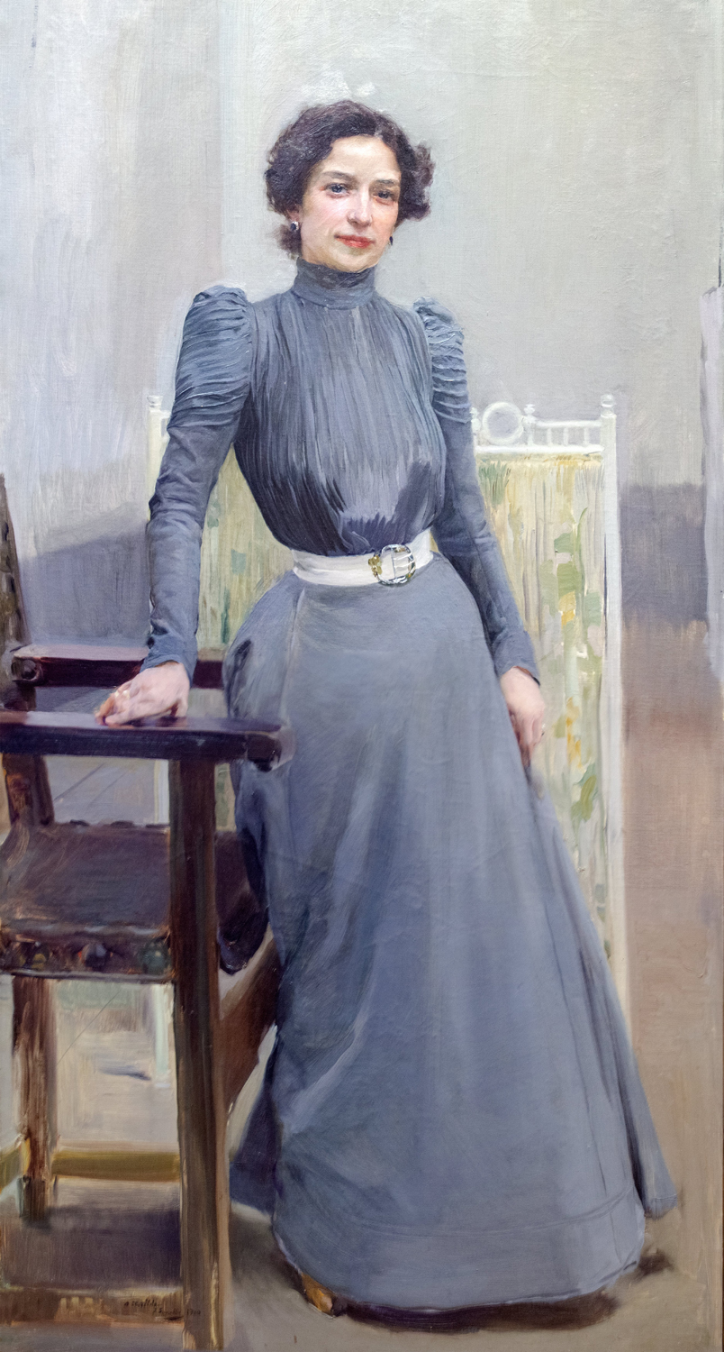 Clotilde in a Gray Dress, 1900