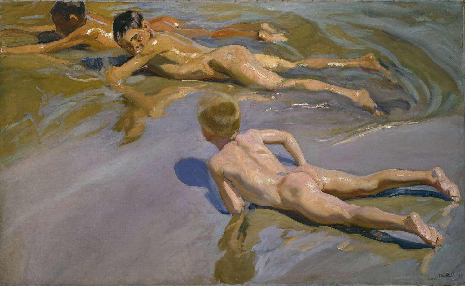 Chicos en la Playa, 1910