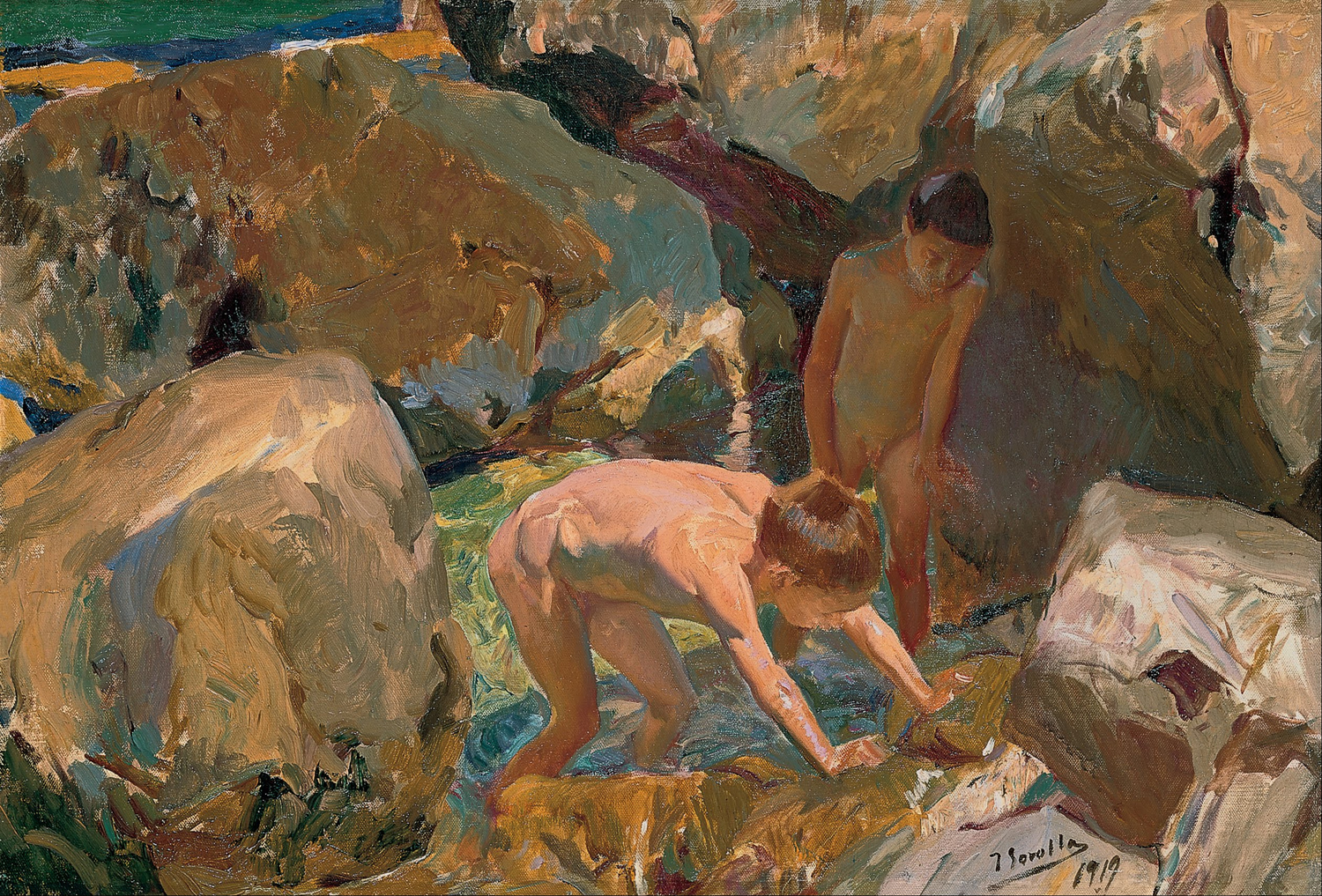 Children Looking for Shellfish, 1919