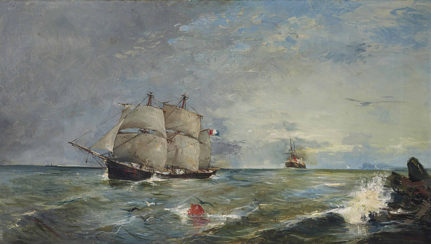 Paisaje Marino, 1880