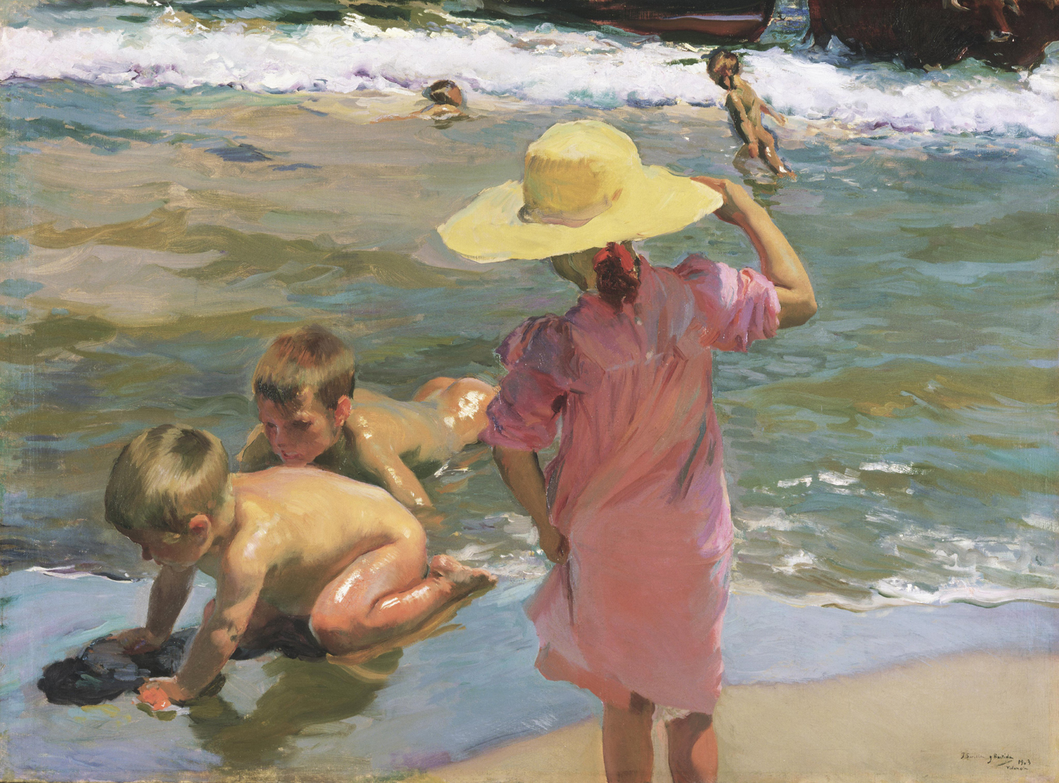 Ninos a la Orilla, 1903