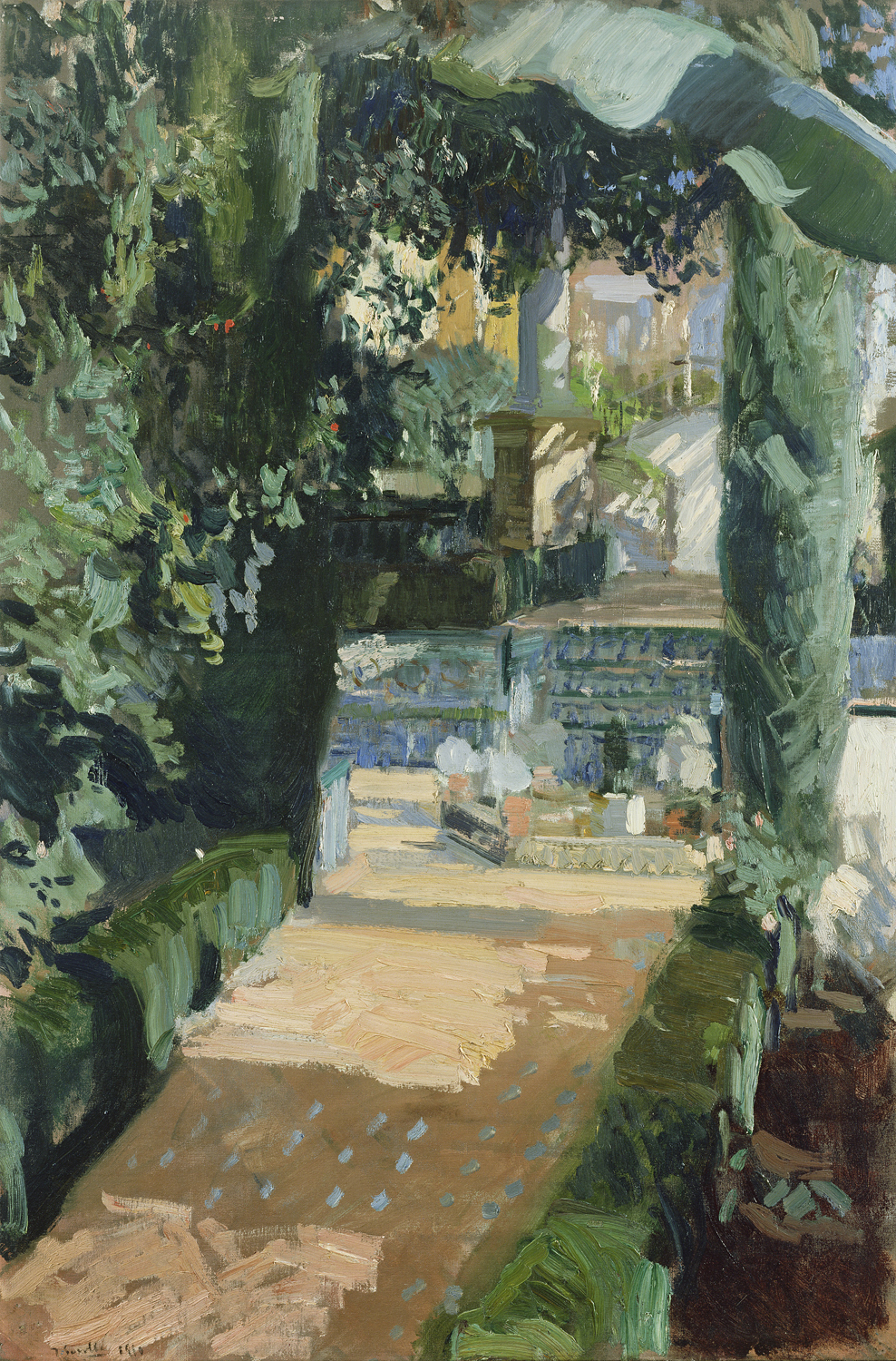 Corte del las Danzas, Alcazar, Sevilla, 1910