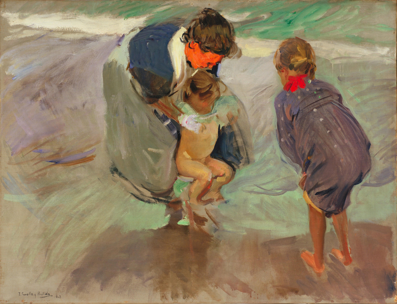 En la Playa, 1908