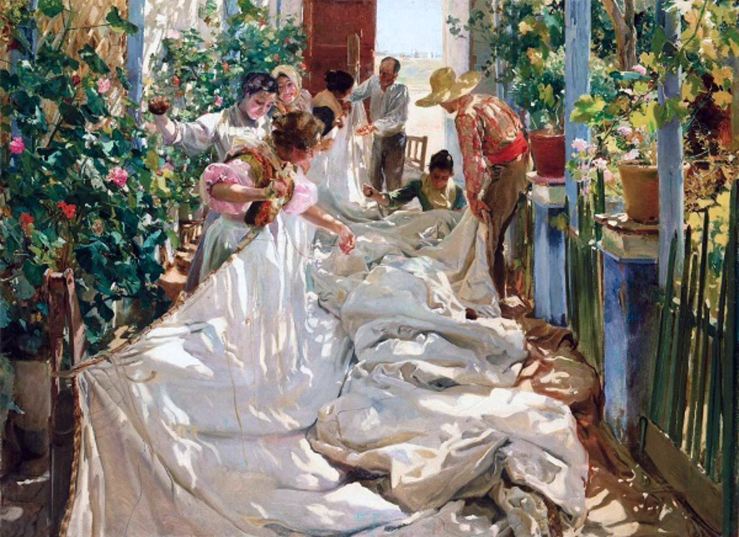 Sewing the Sail, 1896