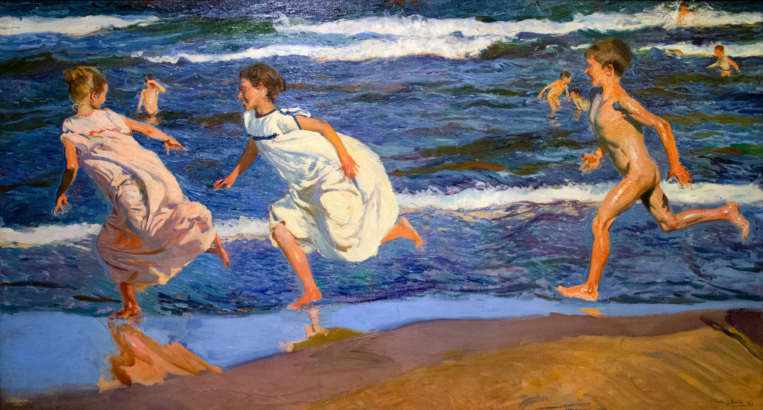 Running Along the Beach, Valencia, 1908