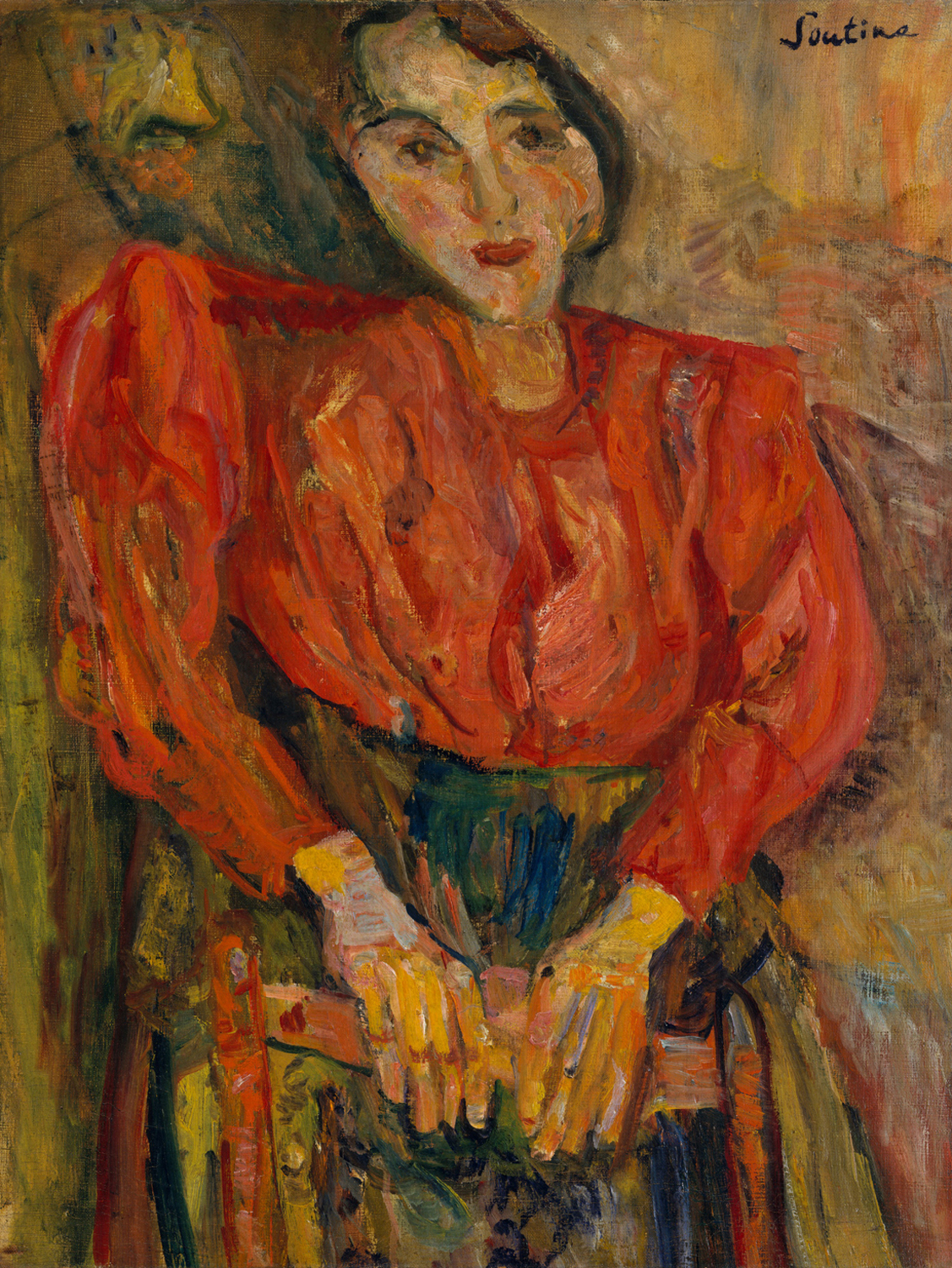 Woman in a Red Blouse, c. 1919