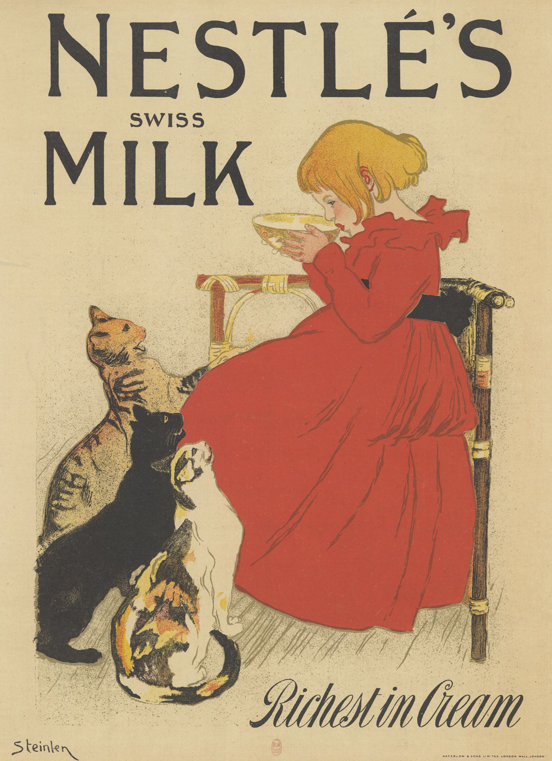 Nestle's Swiss Milk - Richest in Cream, c. 1894-95