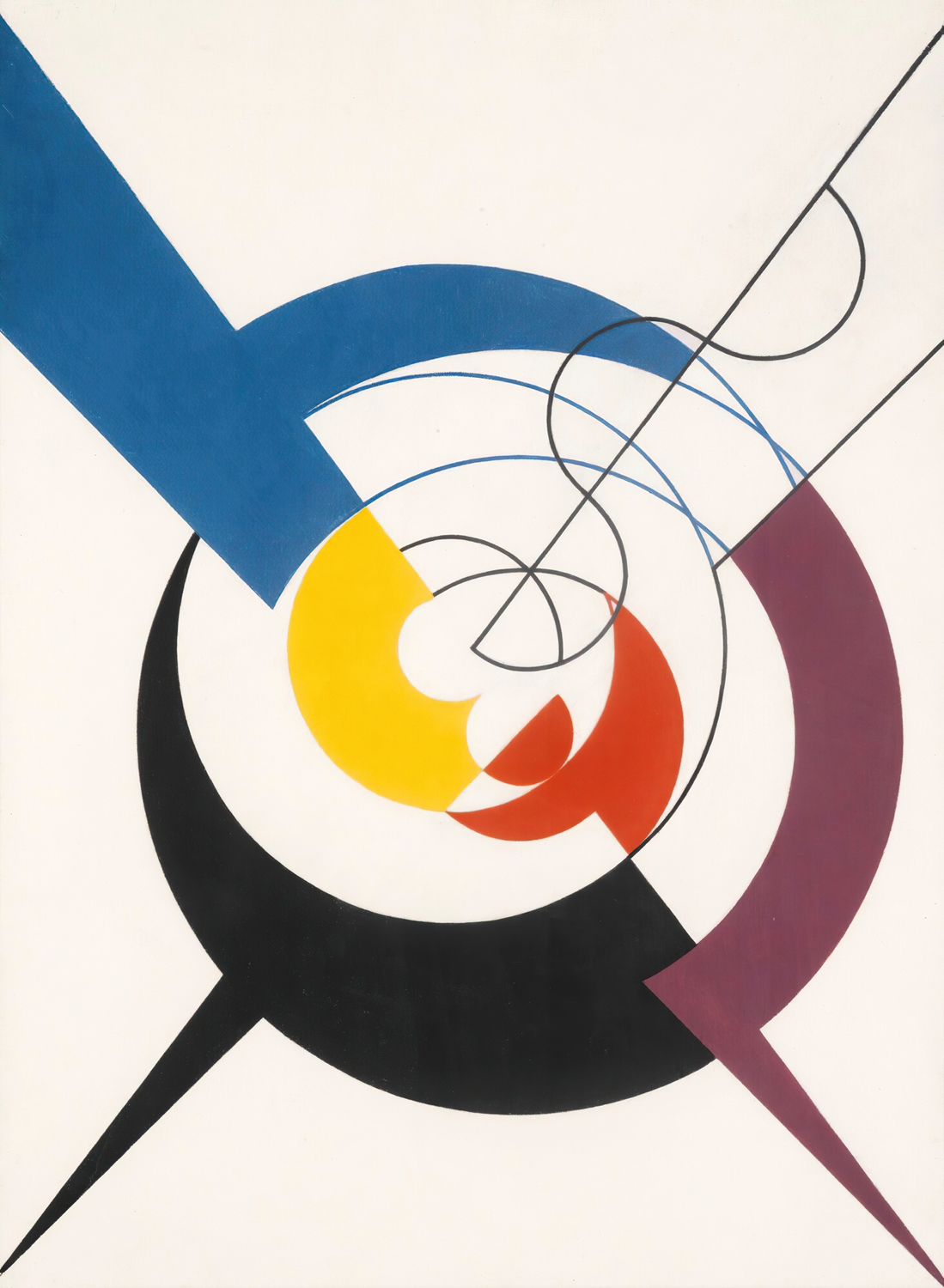 Dynamic Construction, Penetration of Spirals and Diagonals, 1942